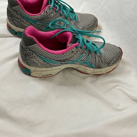 Asics Gel Exalt T379N Size Us 9 Blue/Gray Pink Women Running Shoes - Picture 4 of 11
